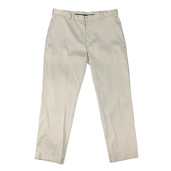 Brooks Brothers Pants Mens 38 Gray Clark Fit Lightweight Sweat Wick Stretch Golf - Picture 1 of 13
